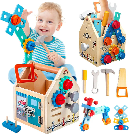 Caja Montessori de Herramientas en Madera