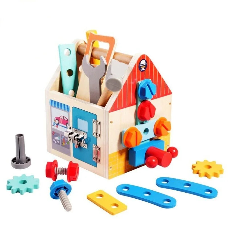Caja Montessori de Herramientas en Madera